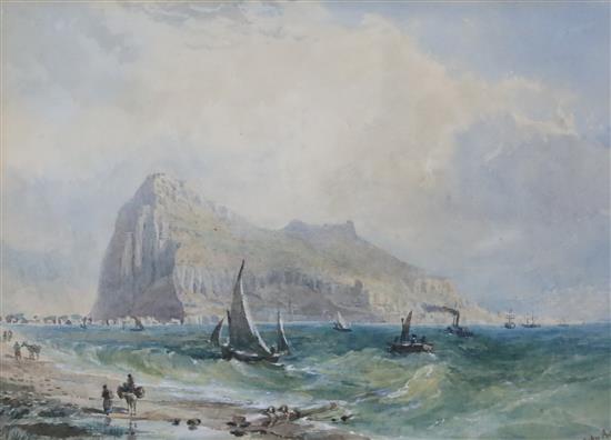 General Sir John Miller Adye (1819-1900), watercolour, Gibraltar